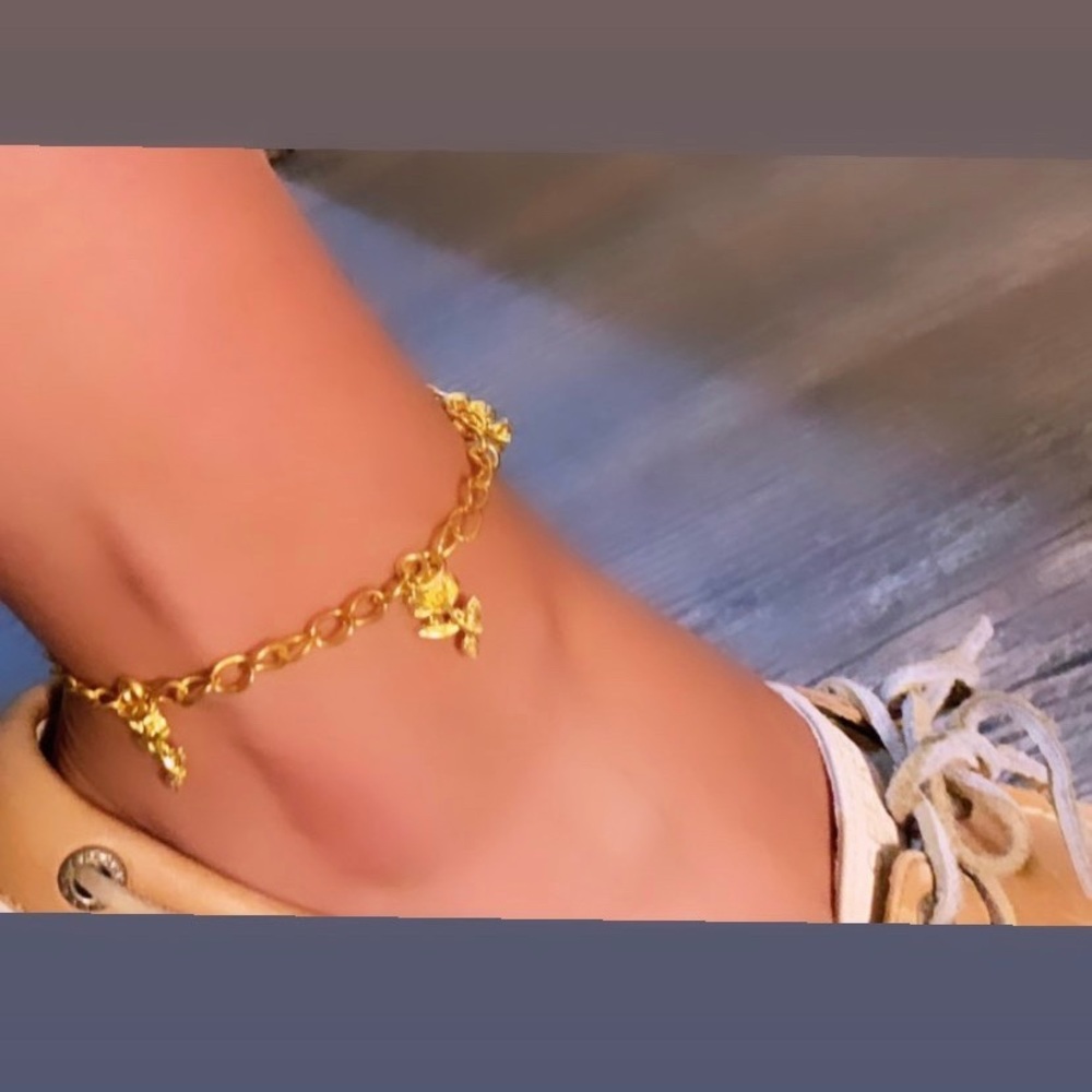 Rosé anklet